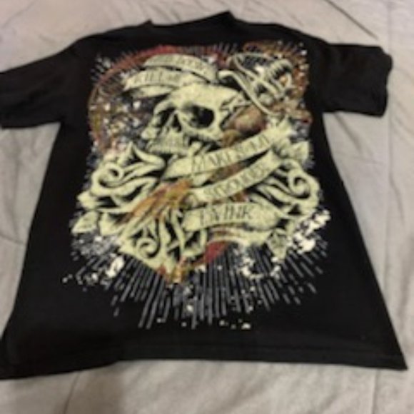 2009 LA Ink &  TM discovery 2009  What doesn't kill  me makes me stronger Tee - Picture 2 of 12